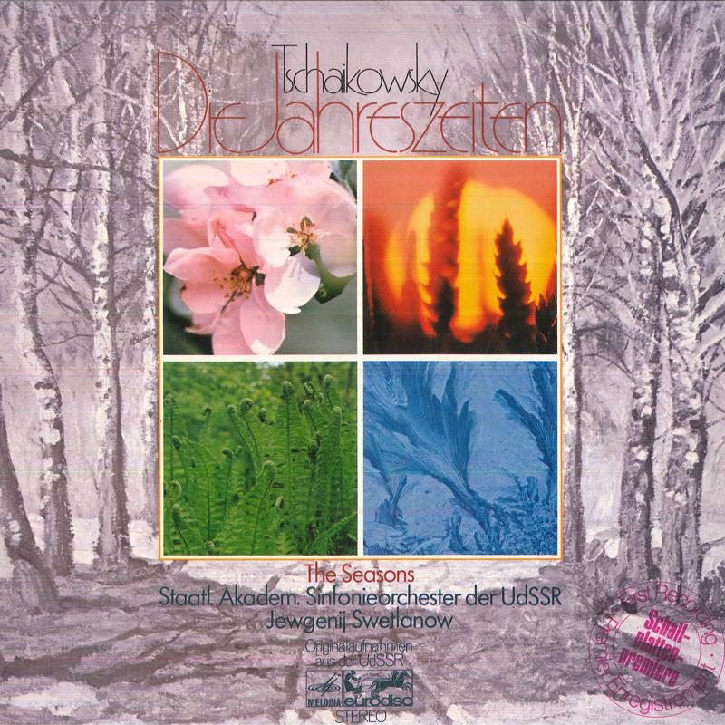 

LP Record JEWGENIJ SWETLANOW, STAATLICHES AKA - Tschaikowsky Die Jahreszeiten 12 Ch 88794KK MELODIA EURODIS Germany Classical Used