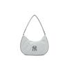 Polyester Umhängetasche, Handtasche Regular Unisex Weiß & Silber Grau Lässig 3ABQS014N-50CGL