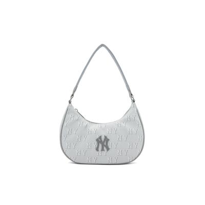 Polyester Umhängetasche, Handtasche Regular Unisex Weiß & Silber Grau Lässig 3ABQS014N-50CGL