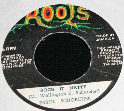 

7inch Record ERROL SCORCHER Rock It Natty NONE Roots 1978 Jamaica Reggae Ska Dub Used