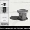 Priză verticală de alimentare wireless USB cu prize multiple, standarde SUA/Marea Britanie și suport Type-C