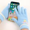 Gants cinq doigts en laine pour bébé coréen unisexe enfants école enfants tricot mitaines d'hiver coupe-froid