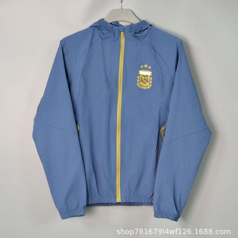 Brazil National Team Football Jacket Men Women Thin Windproof Waterproof Training Top