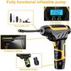 120W Wireless Car Air Pump Handheld USB Air Compressor Pneumatic Tire Inflator With Digital Display With LED Car Pressure Gauge