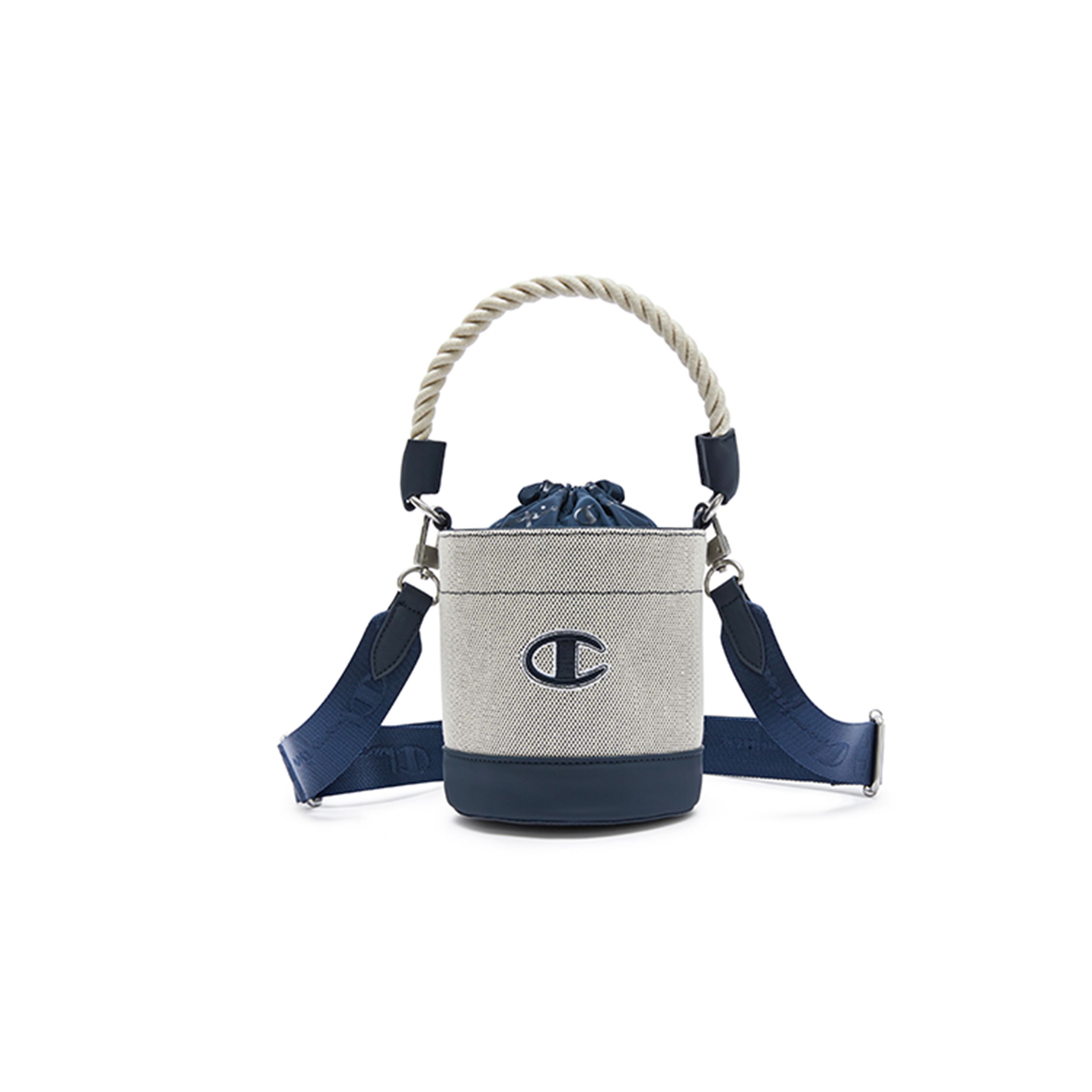 

Champion Bucket Bag Classic C-Logo Synthetic Leather Drawstring Fabric Tote Shoulder Bag Small Unisex bags Khaki Black Navy U4AACPU19 Khaki