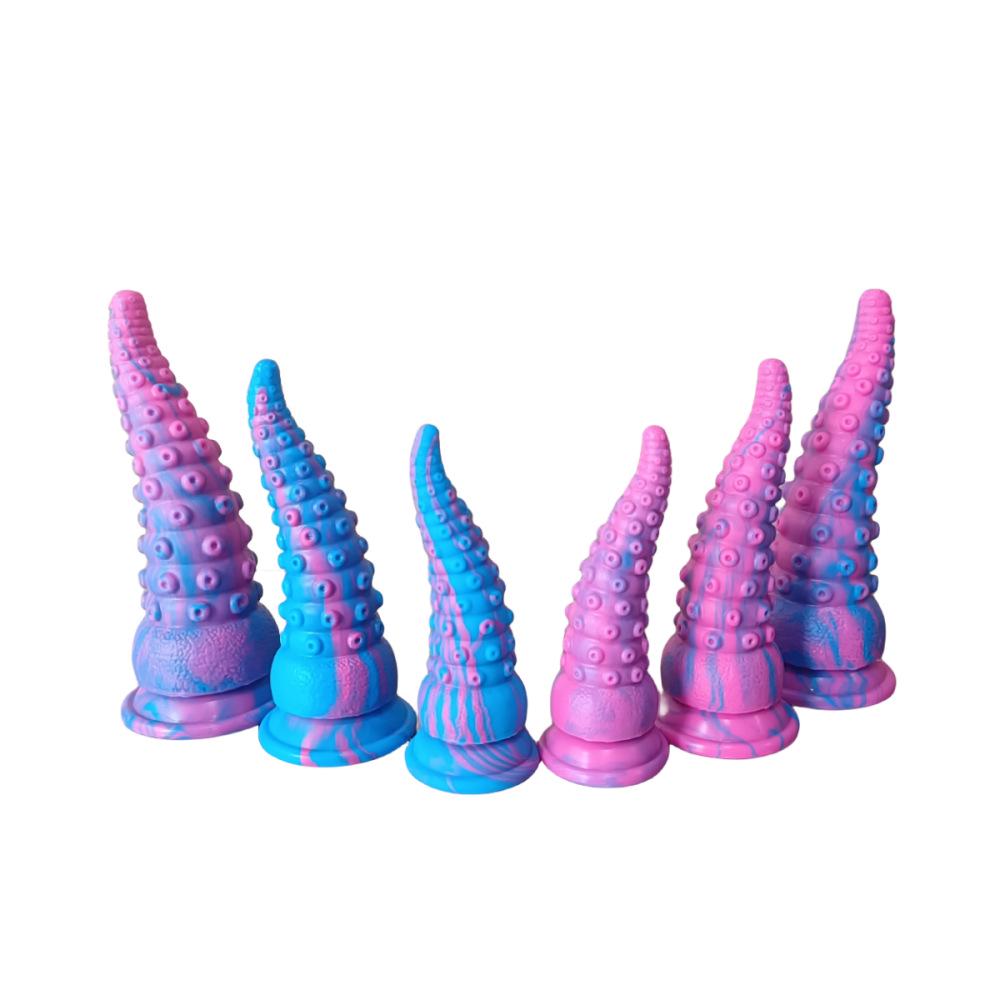 Doprava zdarma Velké silikonové chapadlo chobotnice dildo a anální kolík sexuální hračka