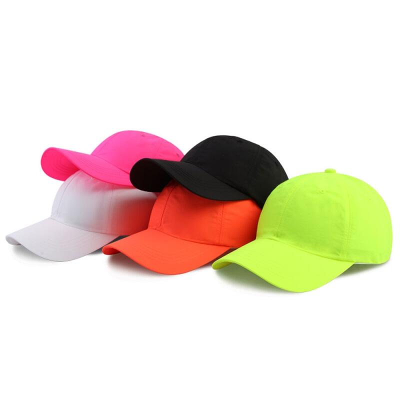Oversized fluorescent basic ball cap baseball cap fluorescent yellow