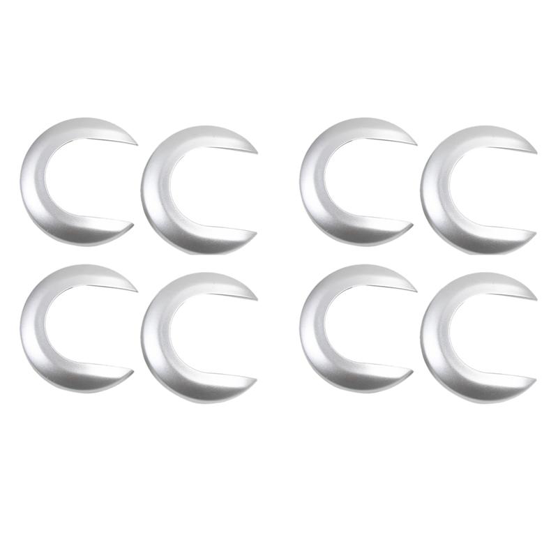 

4X Car Interior Door Handle Cover Decorative Trim ide Handle Escutcheon For Nissan Tiida 2005-2010 1.6 LIVINA NV200 A Bright Silver