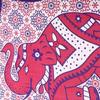 BLESS INTERNATIONAL Beautiful Indian Bohemian Psychedelic Hippie Ombre Window Curtain Panels for Bedroom, Living, Balcony (Elephant & Flower)