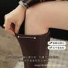 Boots Women's 2025 Autumn and Winter Height Increase Knight Boots Martin Elastic Boots Thick-soled Long Tall Boots Show Skinny and Tall