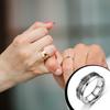 Female Fashion Ring Men Wide Stainless Ornament Jewelry Band Steel Presents Lady Engrave Engagement Charm Multi-Sizes
