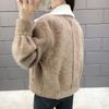 Fashionable Loose Mink Fur Cardigan Women Autumn Korean Style Coat