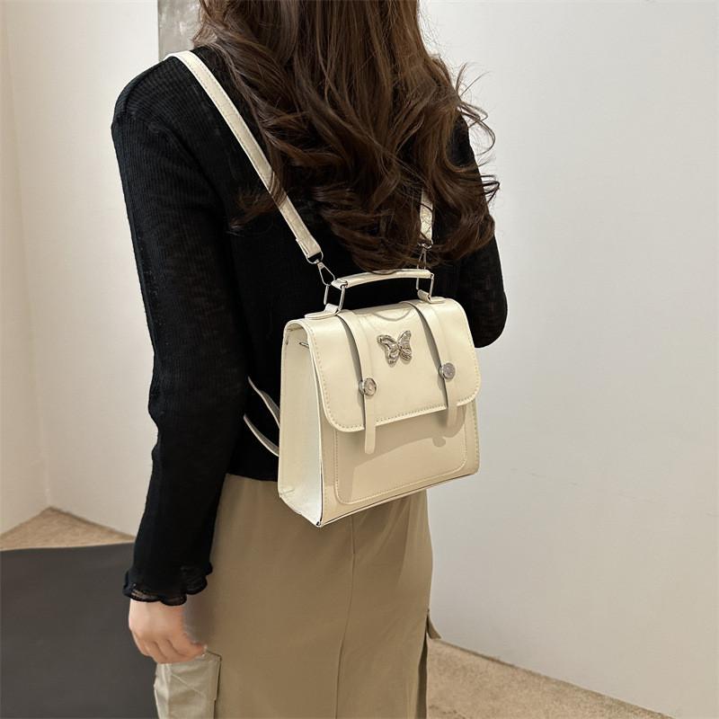 Trendy 2024 Summer Women's Fashionable Casual Backpack Stylish Pu Material Backpack