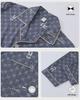 Men's Spring & Autumn Cotton Pajamas: Comfortable, Loose-Fit Cardigan Set for Middle-Aged & Elderly
