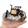 1/12 Scale High Simulation Retro Cycle Rickshaw Model Beautiful Easy Assembly Vintage Bike Model Mini Tricycle Decoration for Home