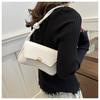 Simple Street Style Faux Leather Shoulder Bag, Adjustable Strap Crossbody Square Purse for Women