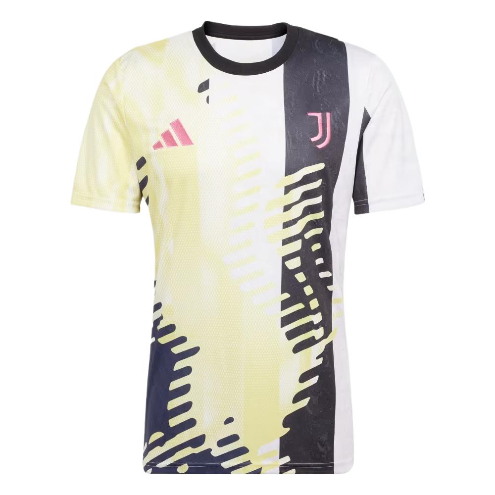 Adidas Juventus 24/25 Pre-Match Jersey Pure Sulfur/Black/Legend Ink Men Streetwear JE4307