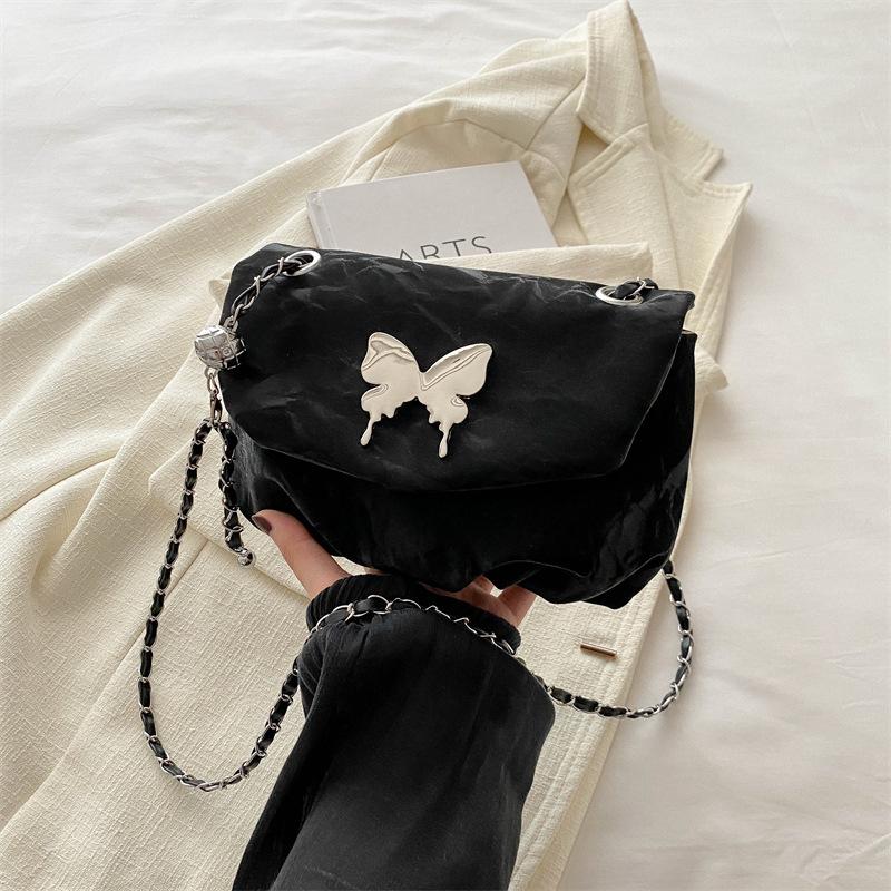 

Повседневная модная сумка-цепочка для женщин Новый стиль Простая и нишевая летняя сумка через плечо Красивая маленькая квадратная сумка