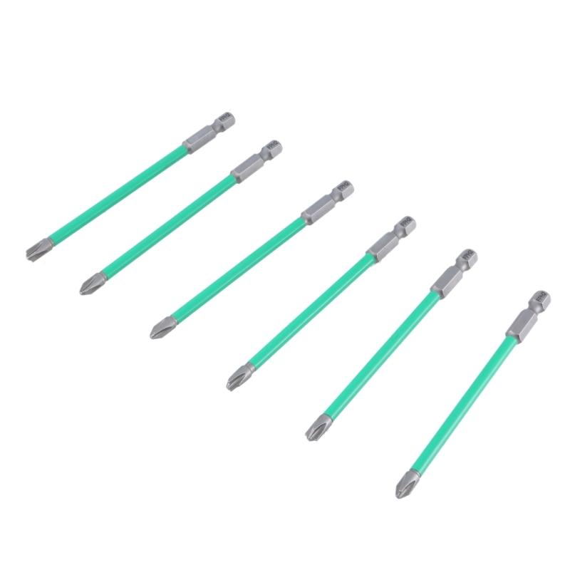 Professional Electrician Screwdriver Crossheads Bit With Strong Magnetic Tip Steel Extended Insulation Sleeve for Repair