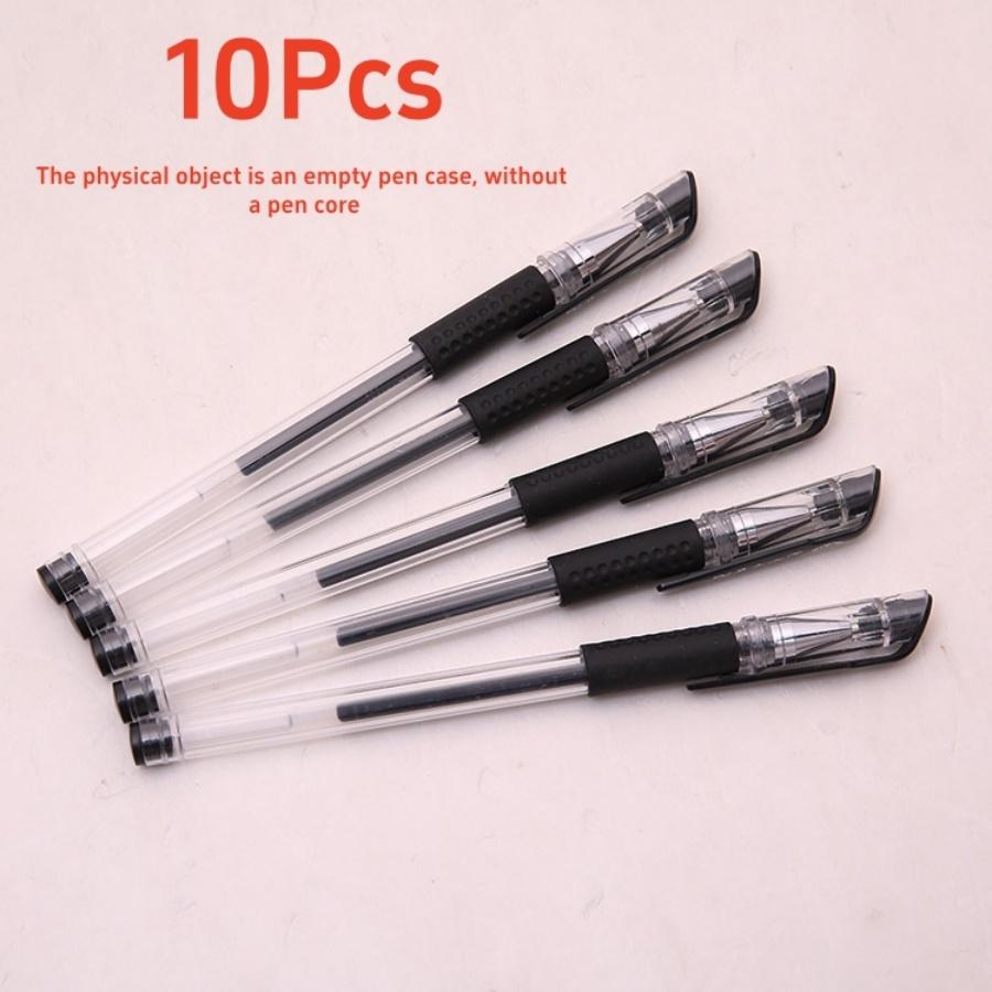 10Pcs Ballpoint Pen Case Multi Colored 0.5mm Ballpoint Case for Back To School or School and Office Supplies Black Red Blue