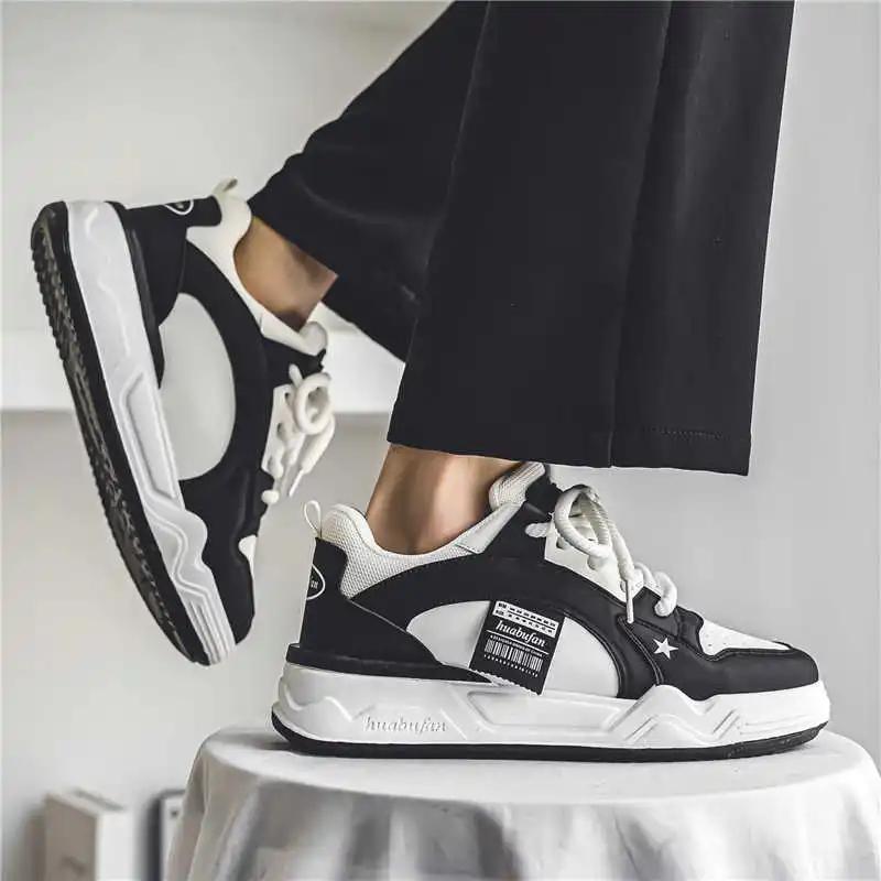 Fashion Thick Bottom Round Toe Mens Sports Shoes Therapeutic Fashionable Teenage Sneakers Brand Luxury Luxus Sapatenos Holiday