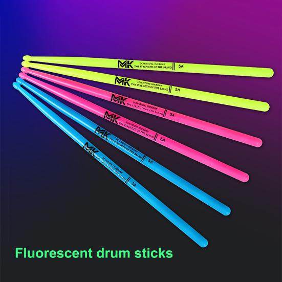 1 Paar Leuchtende Bunte Nylon Drumsticks Leuchten im Dunkeln Drumsticks
