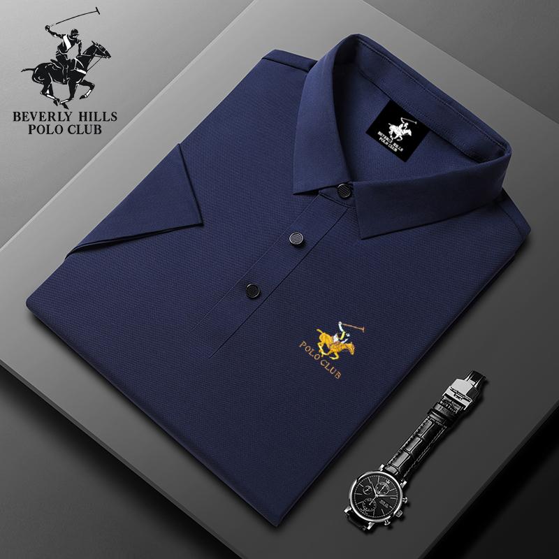

POLO CLUB 2025 Summer New Colorful Pony Embroidery Business Leisure Polo Shirt S