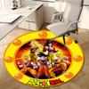1pc Dragon Ball Characters Artwork Round Carpet, Made of Polyester,Perfect for Decorating Office Chairs, Living Rooms