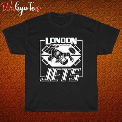 Nuovo!  Red Dwarf London Jets Logo Nero Grigio Blu Navy Bianco Taglia S-5XL T-Shirt Unisex