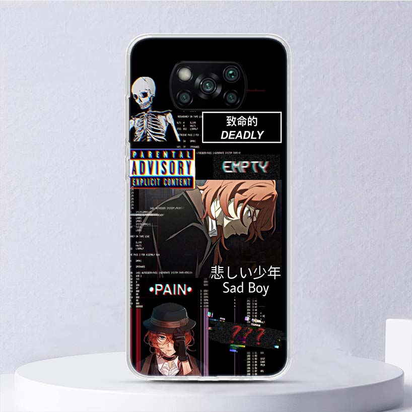 Bungo Stray Dogs Nakahara Chuuya Soft Case For Xiaomi Poco X7 X6 X5 X4 X3 Nfc F7 Ultra F6 F5 Pro Phone Cover F4 Gt F3 M5S M4 M3