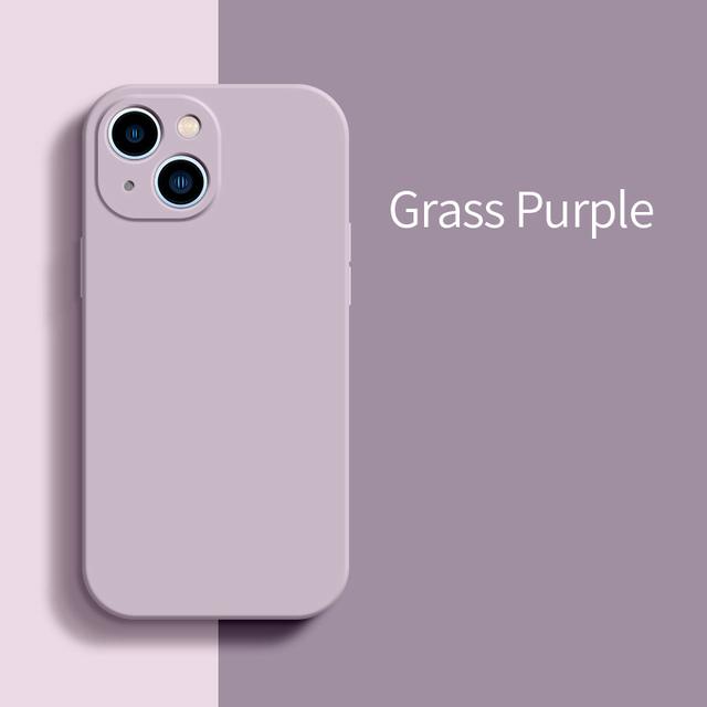 Nové čtvercové tekuté silikonové pouzdro na telefon pro iPhone 11 12 13 14 Pro Max Mini X Xs Max Xr Plná ochrana Nárazuvzdorný obal na telefon