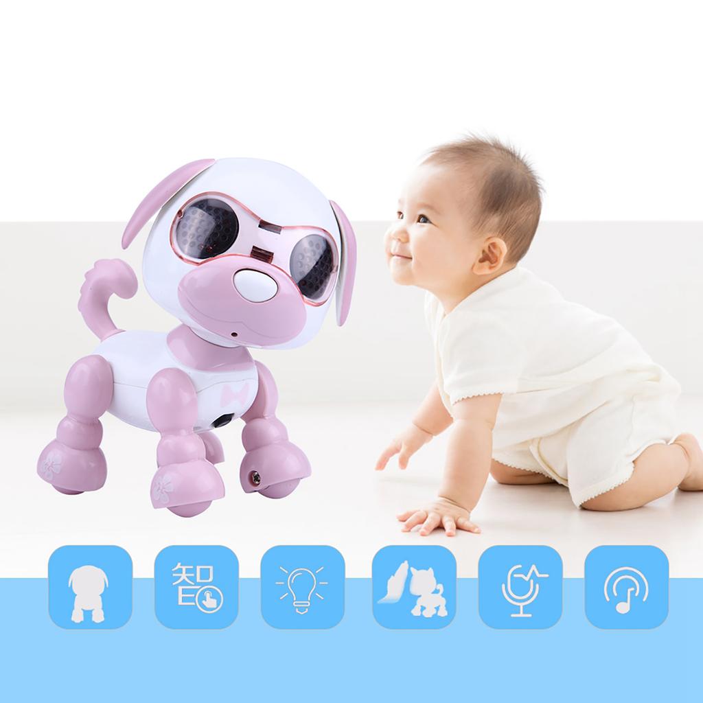 Robot Dog Pet Toy Smart Kids Interactive Walking Sound Puppy LED Record Educational Gift