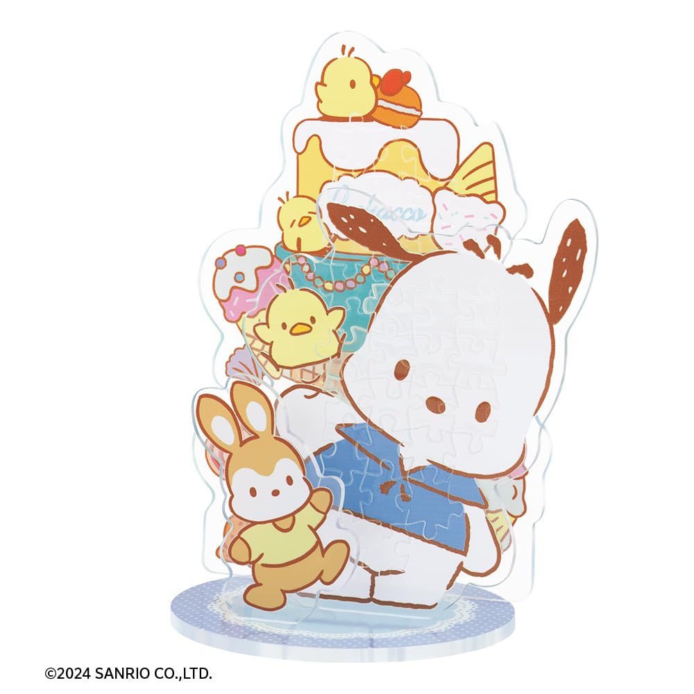 Beverly [Jigsaw Puzzle x Acrylic Stand] Acrylic Stand Pop Pochacco [New Puzzle to Assemble and Display] [No Glue Required] 54 Pieces SP-003