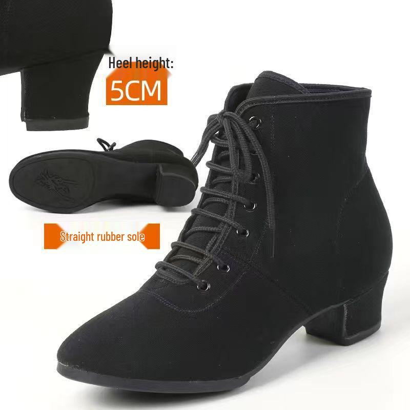 

Женские туфли для латиноамериканских танцев с высоким верхом - Мягкая подошва, Износостойкие, Оксфордская ткань 39