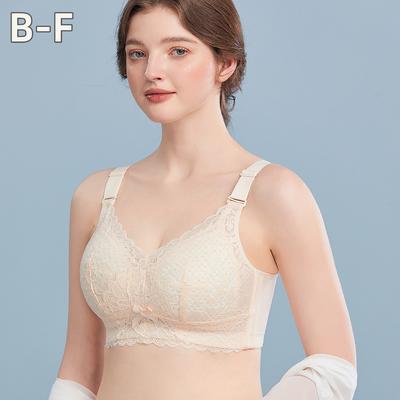 Women's Bra Thin Without Steel Ring Full Cup Push Up Anti-Sagging Underwear