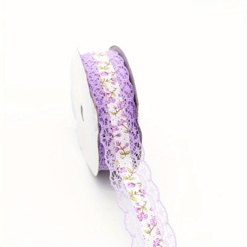 1 Roll 1.82meters 25mm Width Lace Ribbon DIY Crafts Sewing Supplies Gift Wrap Christmas Decoration