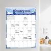 Magnetic Wall Calendar Floral Design 2026 Monthly Overview Planner Thick Paper Ample Writing Space Calendar Home Office School Kitchen Decor
