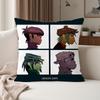 Band G-Gorillaz Plastic Beach Pillow Case Suitable For Bedrooms Living Rooms Cars Home Decoration