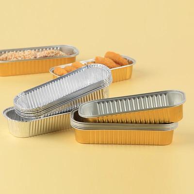 Wielostylowa Mini Aluminiowa Taca na Chleb Prostokątny Jednorazowy Pojemnik do Pakowania Żywności, Mini Pudełko na Ciasto Naleśnikowe do Pieczenia.