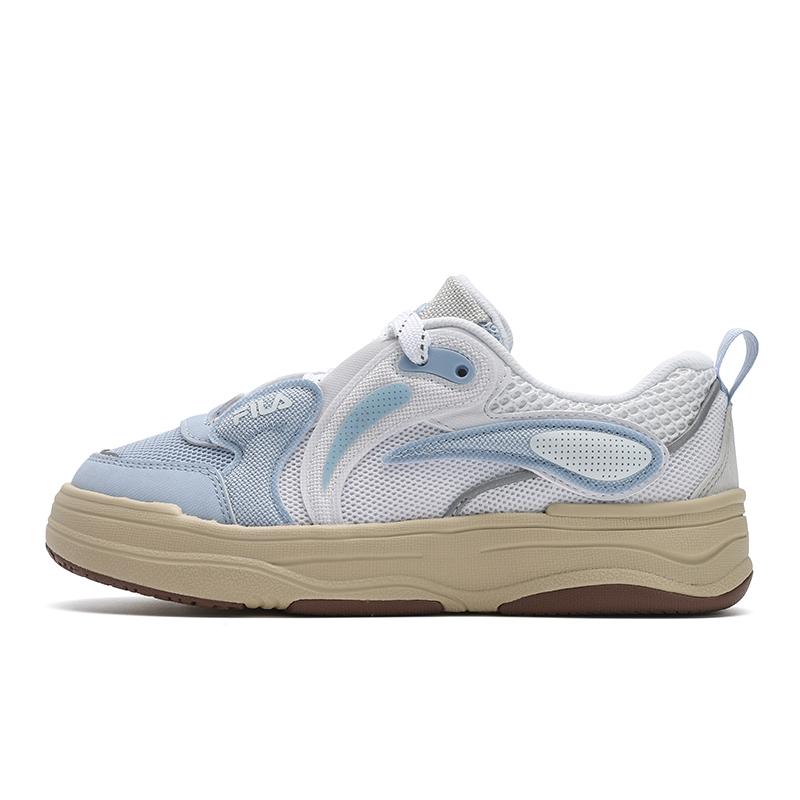 FILA Mesh Skate Shoes White Light Blue Women F12W522212FWS 36.5