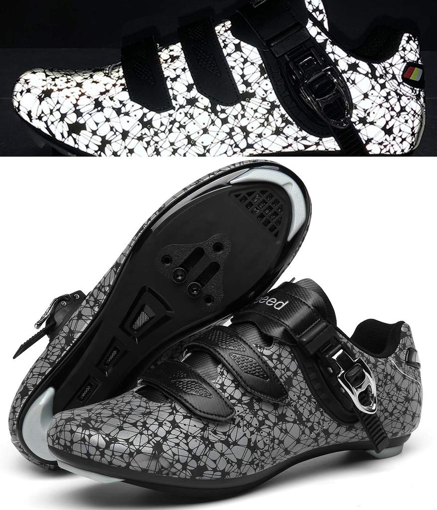 Radfahren SPD Radfahren Rennrad Kompatibel mit Fahrrad MTB Schnelle Bindung Cleat Set 203Weiß38 [SEROUNY] Schuhe, Schuhe, SPD/SPD-SL, Schuhe, Schnürsenkel,