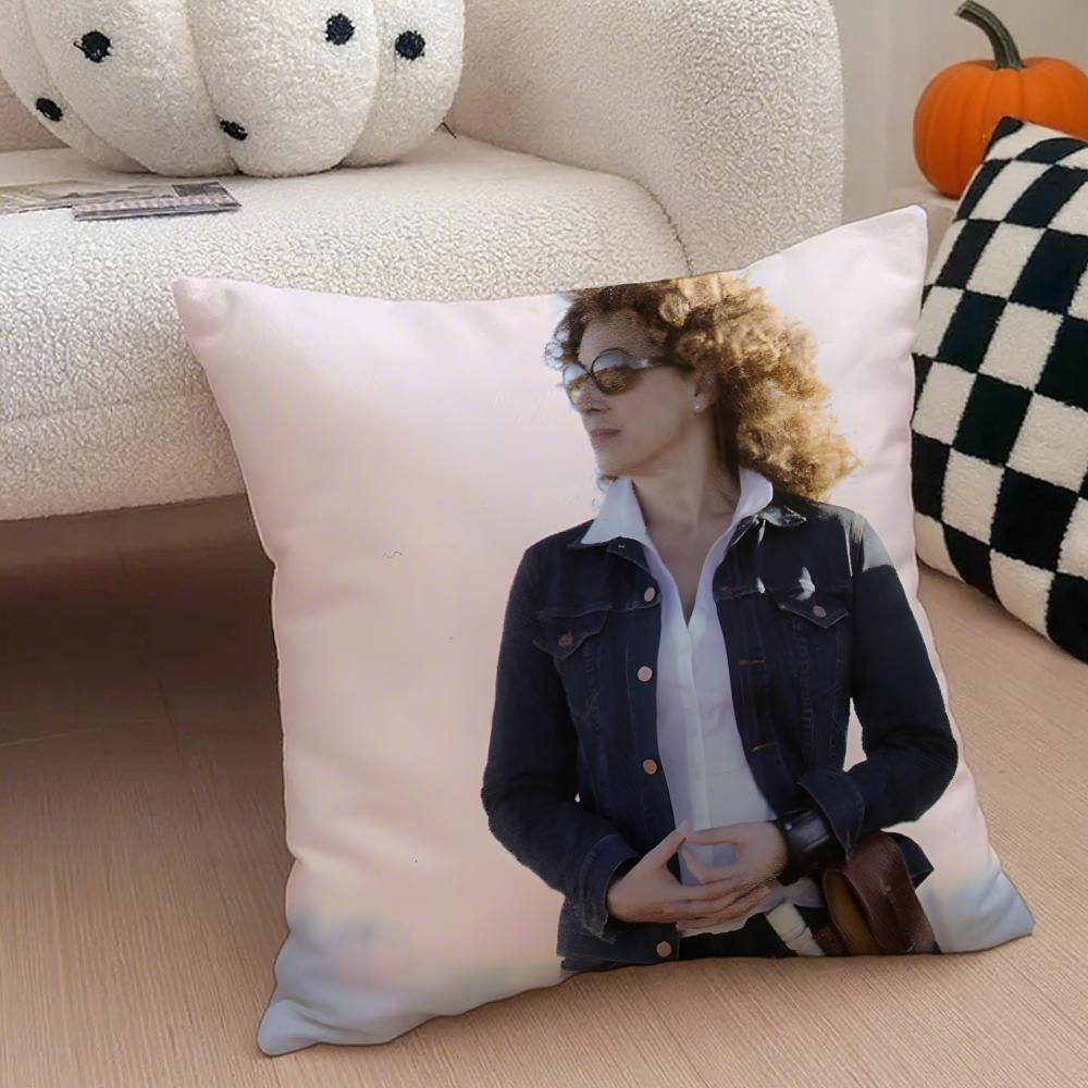 RRiver Song Cushion Cover Throw Pillow Cover Hidden Button Durable Polyester Chair Cushion