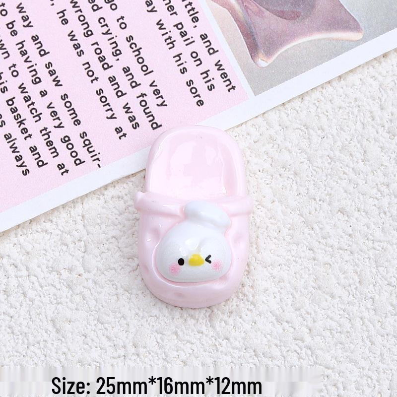 Handmade Resin Hair Clips & Cartoon Croc Charms - Cute Animal Designs & Jewelry Materials