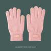 Dopamine Color Flip-Top Wool Knit Gloves for College Students - Unisex, Warm, Half-Finger, Autumn & Winter