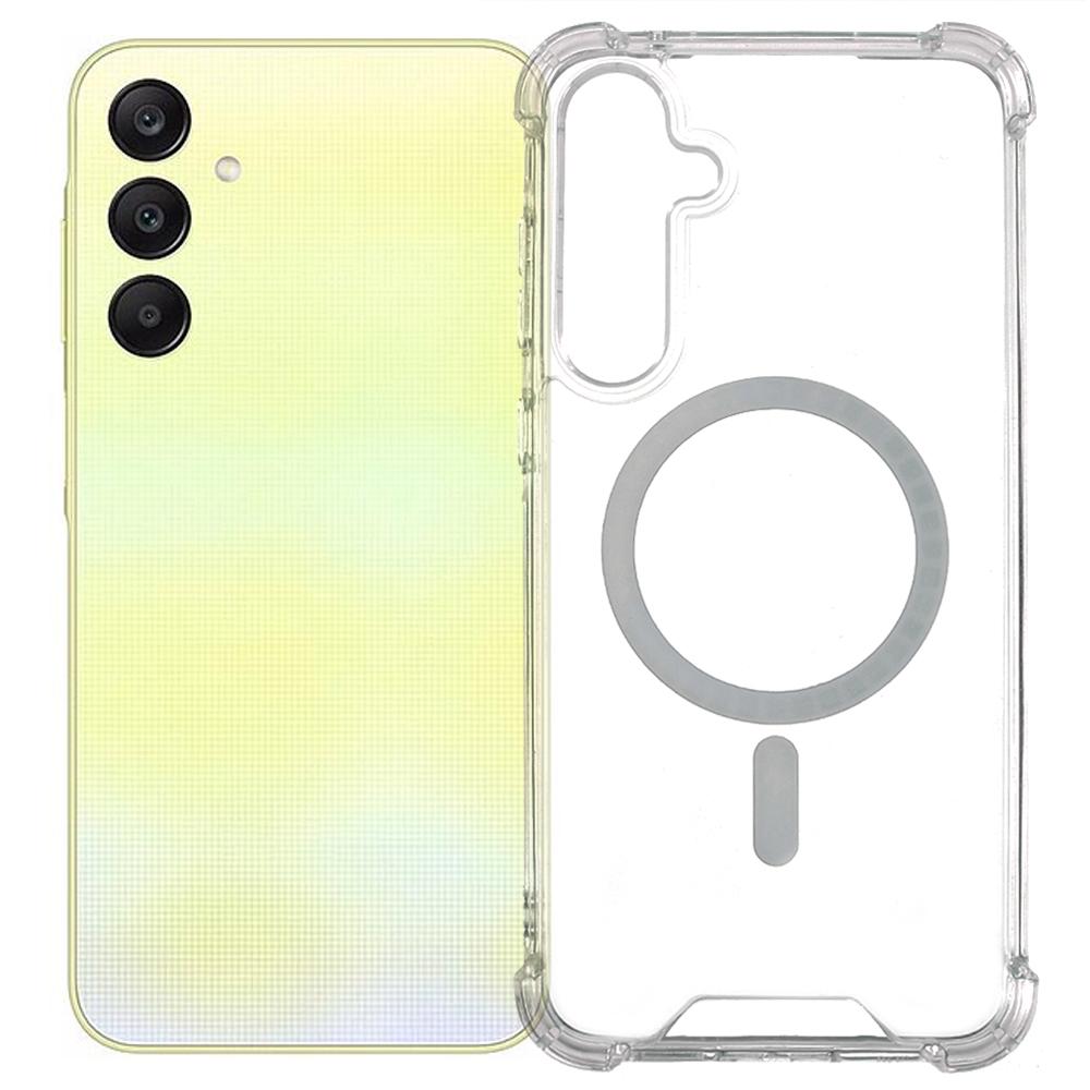 

For Samsung Galaxy A25 5G (Global) Clear Phone Case Compatible with MagSafe 1.5mm Shockproof Back Cover Type A