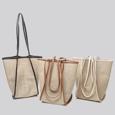 Sac de grande capacité hiver nouveau sac à main en osier tissé en herbe simple épaule mode femme sac de shopping sac fourre-tout