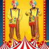 Clown Costume Accessories Set Clown Costume Set Clown Clothes Clown Bag for Halloween Cosplay Party Carnivals