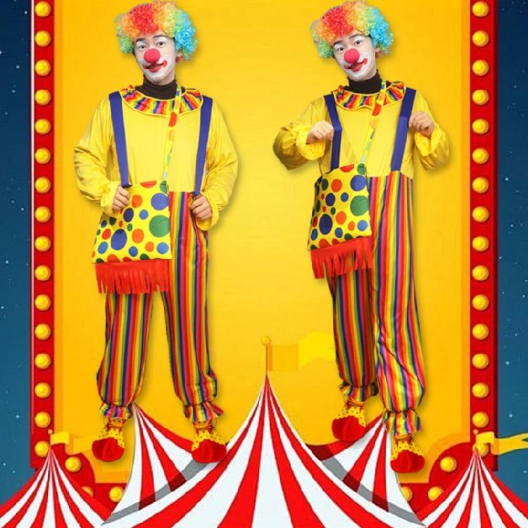 Clown Costume Accessories Set Clown Costume Set Clown Clothes Clown Bag for Halloween Cosplay Party Carnivals