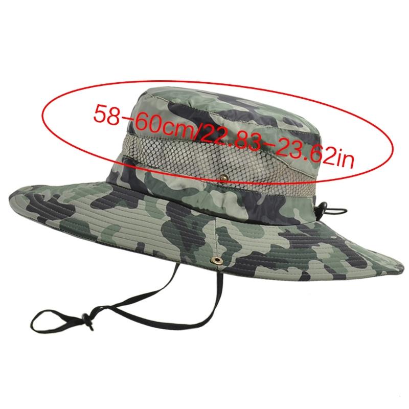 Foldable Bucket Hat for Adult Teenagers Wide Brim Foldable Fisherman Hat Spring Summer Anti-uv Hat Camouflage Design
