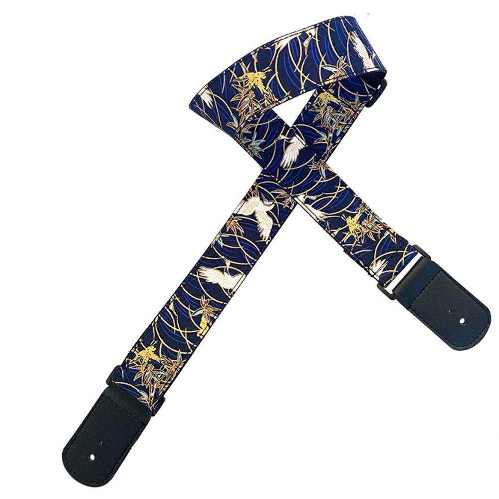 

Винтажный гитарный ремень Сакура Гитарный плечевой ремень Многоцветные ремни для электрогитары Укулеле style 4